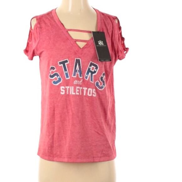 Rock & Republic stars and stilettos top - Picture 3 of 11